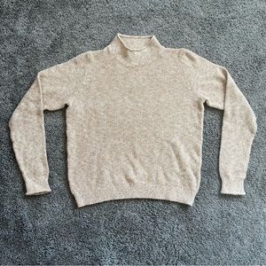 Abercrombie & Fitch Beige Knit Turtleneck Sweater Women’s Size Small